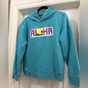Aloha Graphic Teal Hoodie Old Navy women’s XL so good I hate letting it go